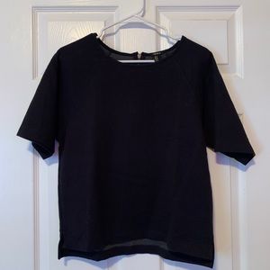 Forever 21 black top with zipper